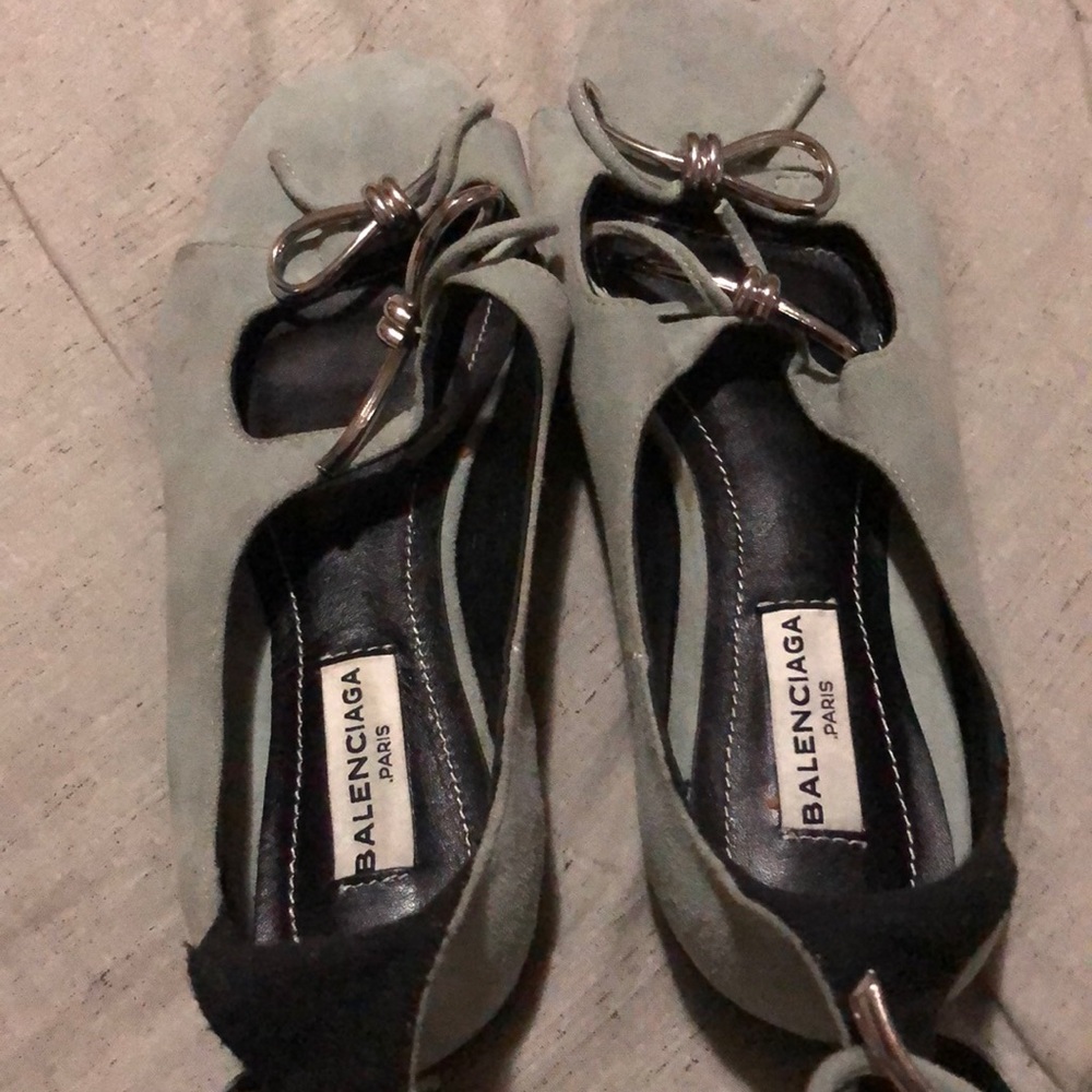 TODAY ONLY:Balenciaga Hard To Find Cute Light Blue Sandals Size 36 but fits Sz 7
